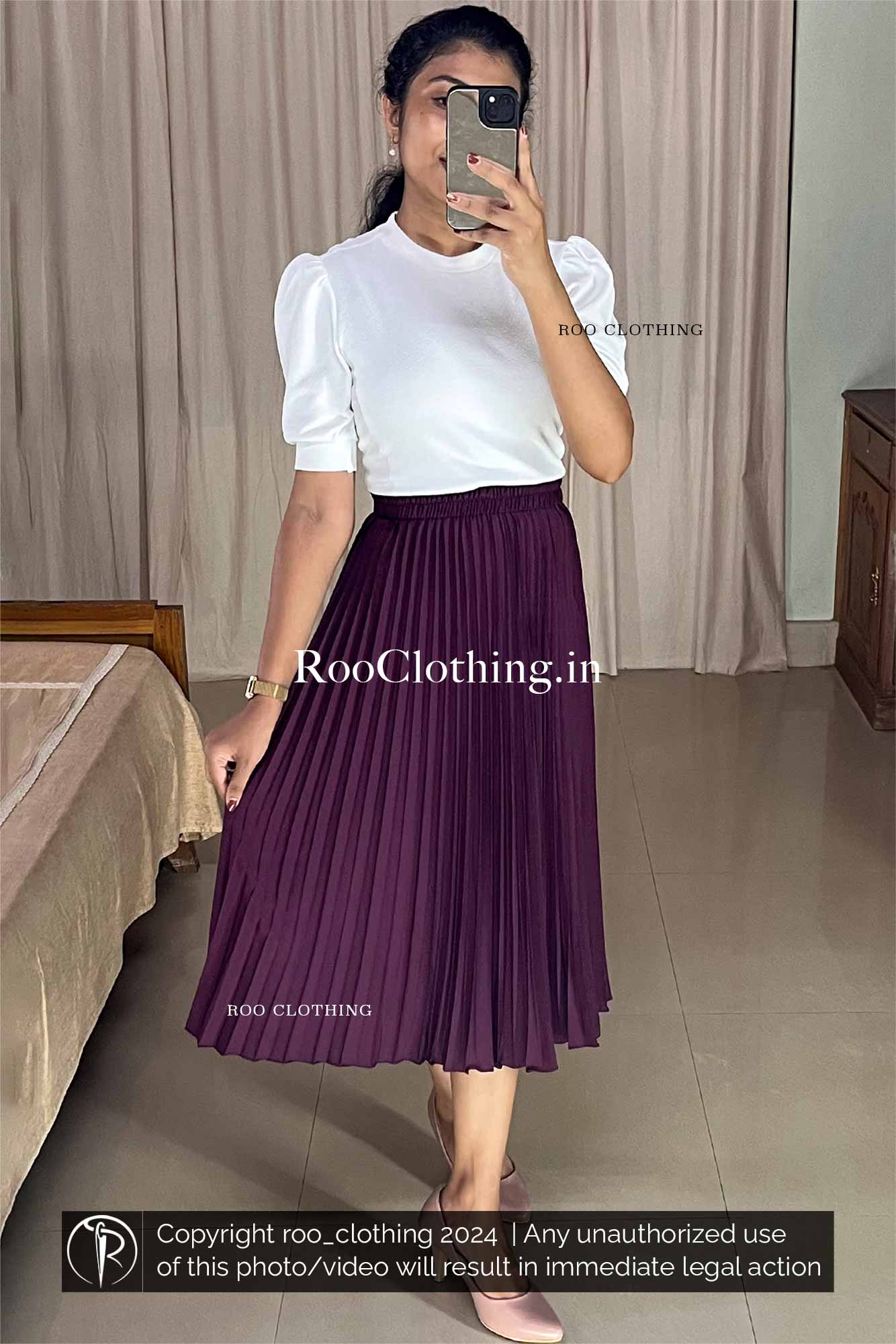 Pleated skirt india store